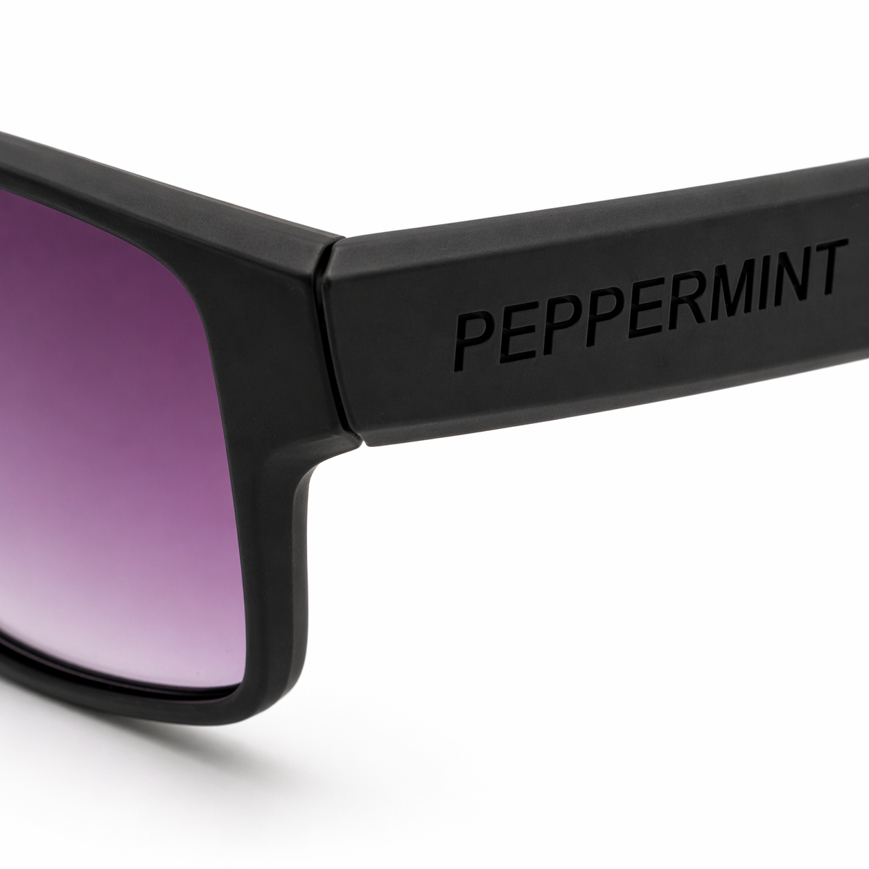 Lentes De Sol Uv400 Negro Mate Peppermint