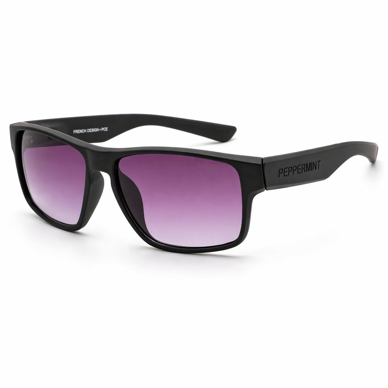 Lentes De Sol Uv400 Negro Mate Peppermint