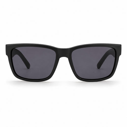 Lentes de Sol Polarizados UV400 Rectangular Negro Detalle Metálico Hombre Peppermint