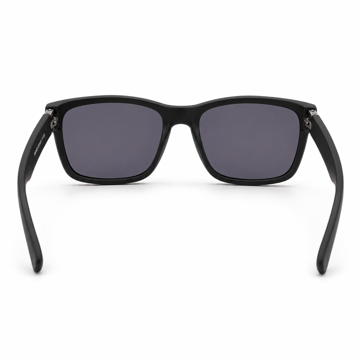 Lentes de Sol Polarizados UV400 Rectangular Negro Detalle Metálico Hombre Peppermint
