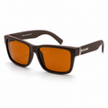 Lentes de sol polarizados UV400 rectangular café detalle metálico hombre Peppermint
