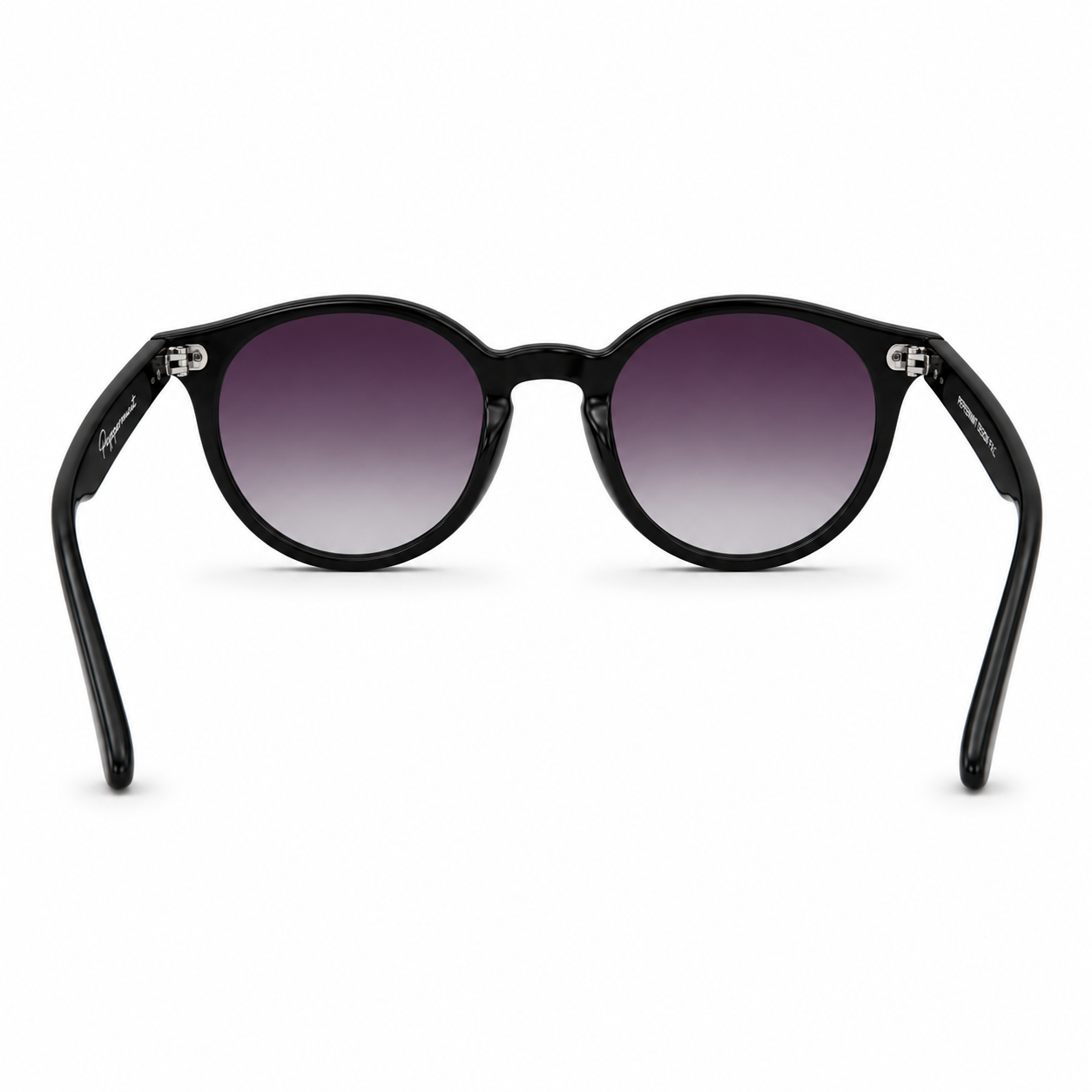 Lentes de Sol Polarizados UV400 Redondo Negro Peppermint