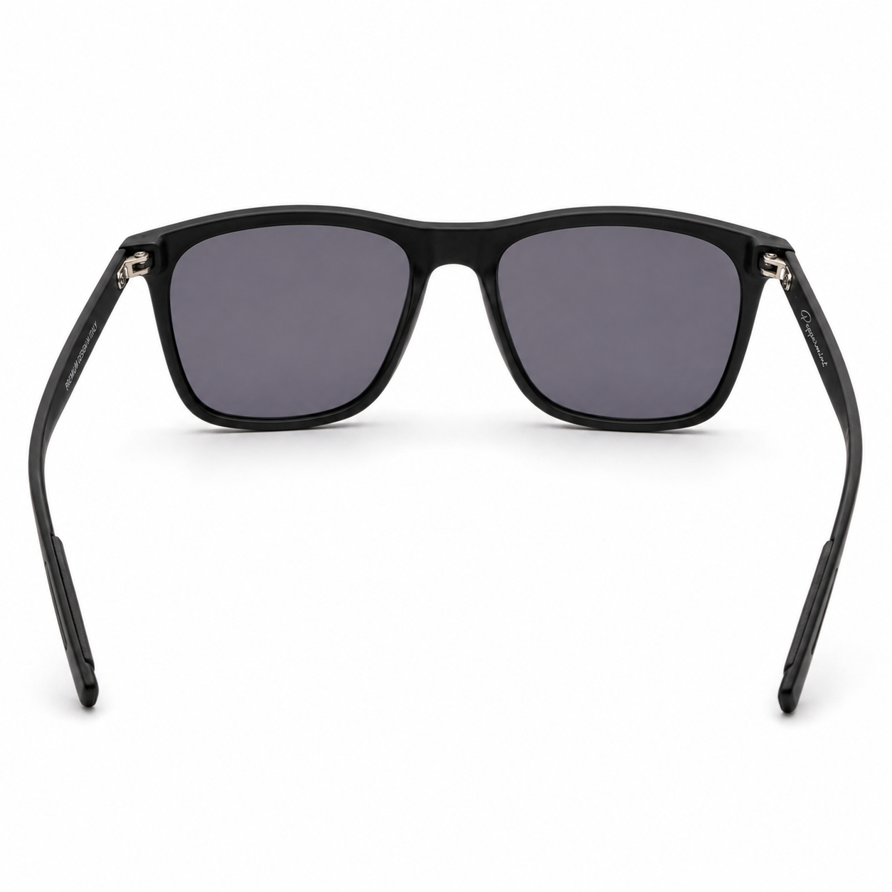 Lentes de Sol UV400 Rectangular Negro Varilla Metálica Hombre Peppermint
