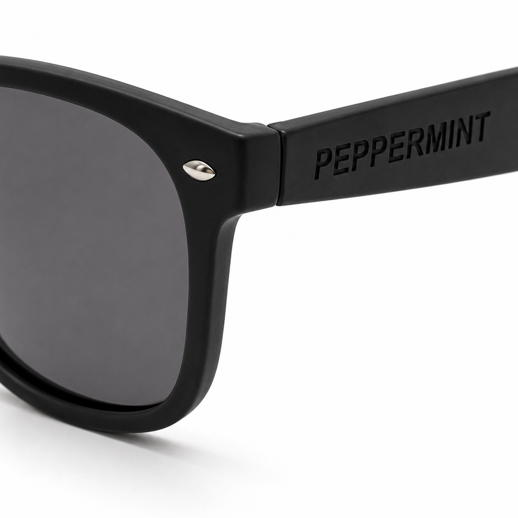 Lentes de Sol UV400 Clásico Full Black Peppermint