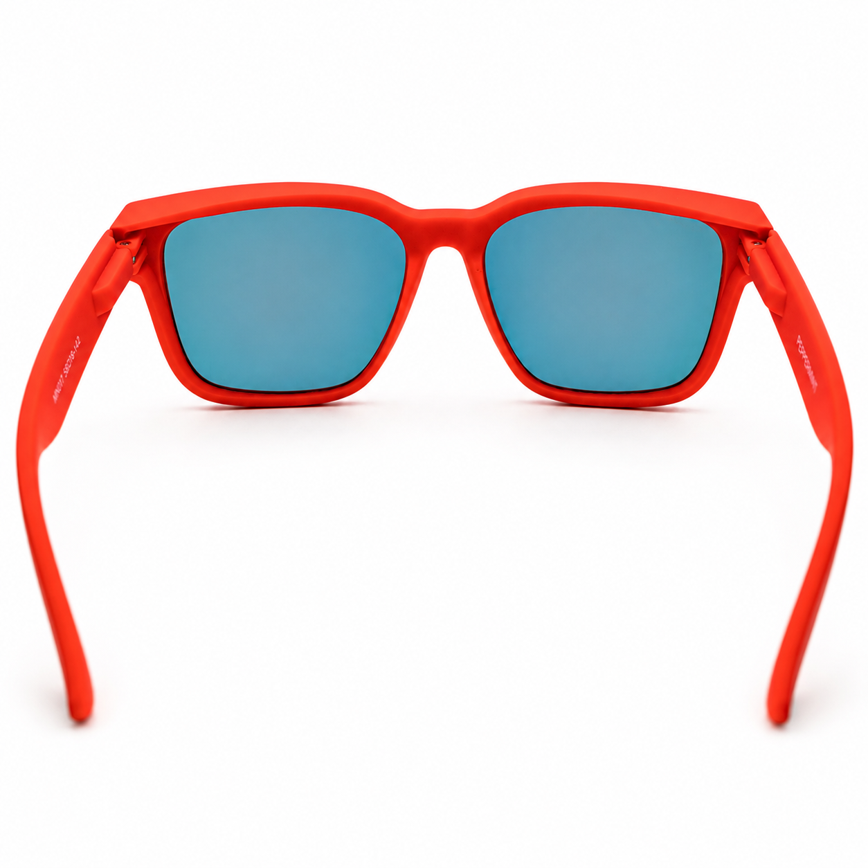 Lentes de Sol UV400 Bicolor Rojo Negro Espejo Naranjo Peppermint