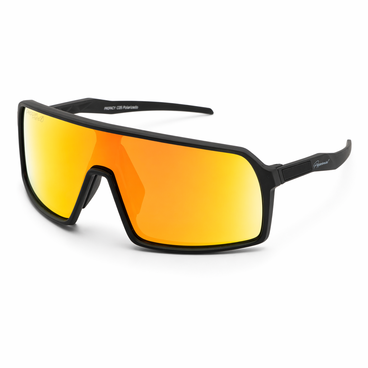 Lentes de Sol Polarizados UV400 Deportivo Espejo Naranjo Tornasol Peppermint