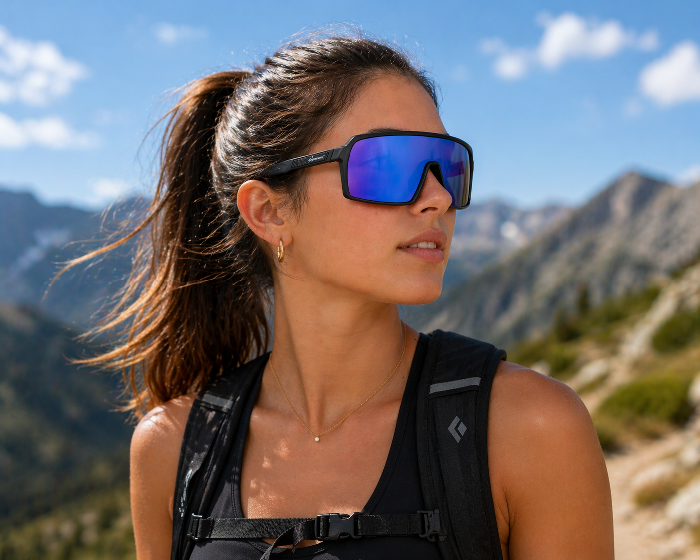 Lentes de Sol Polarizados UV400 Deportivo Espejo Azul Peppermint