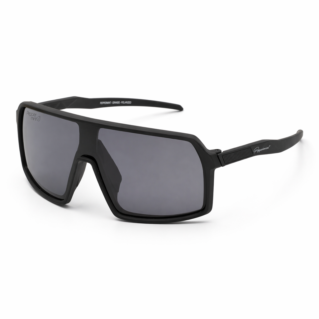 Lentes de sol polarizados UV400 deportivo full black marco completo Peppermint