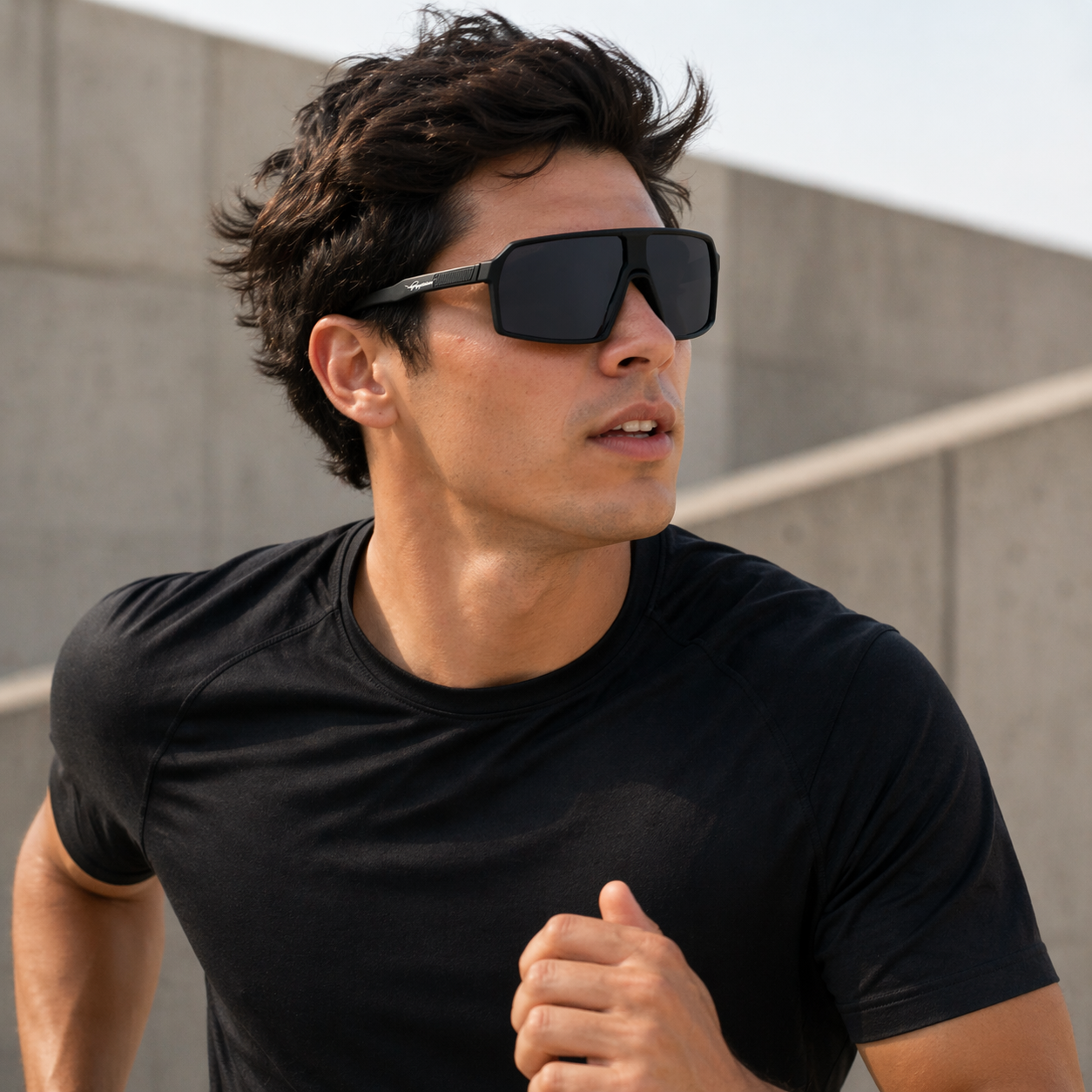 Lentes de Sol Polarizados UV400 Deportivo Negro Marco Completo Peppermint
