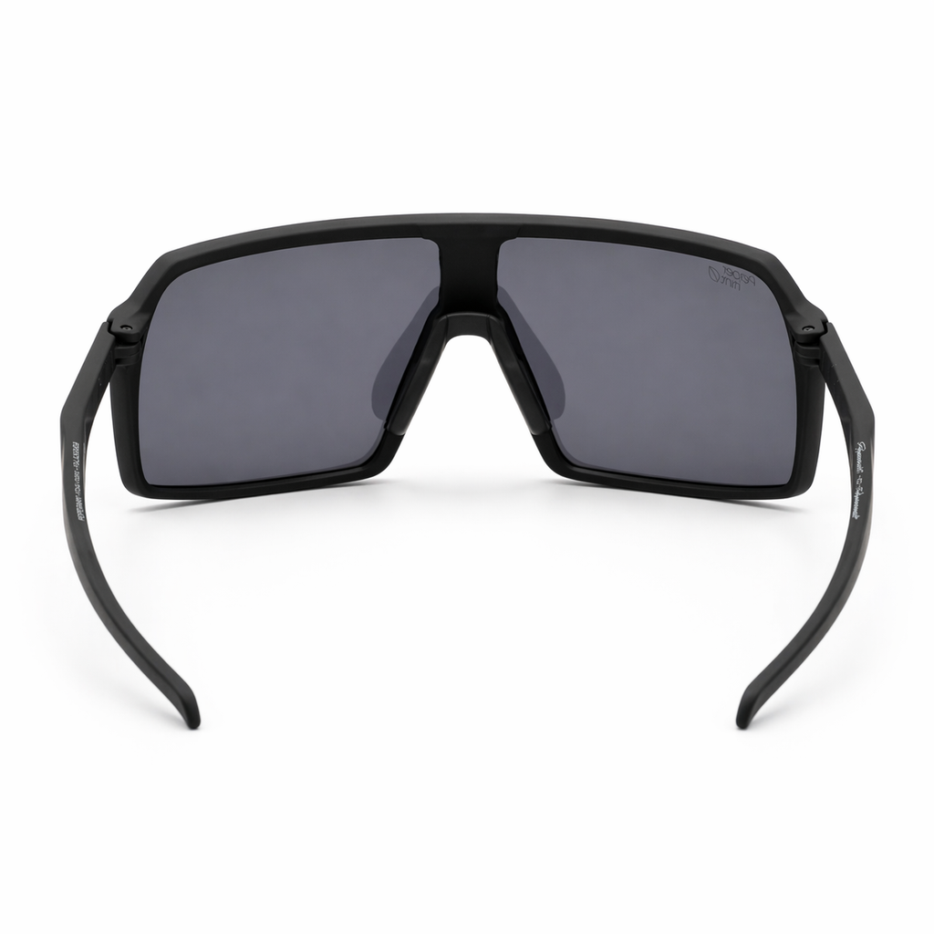 Lentes de sol deportivo full black marco completo Peppermint vista trasera