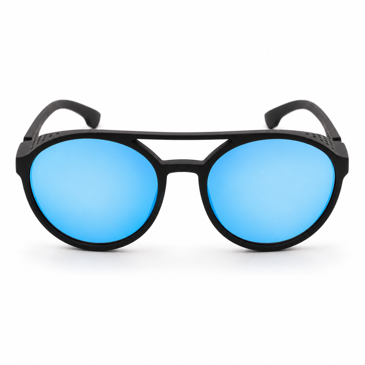 Lentes de sol rejilla lateral espejo azul Peppermint vista frontal