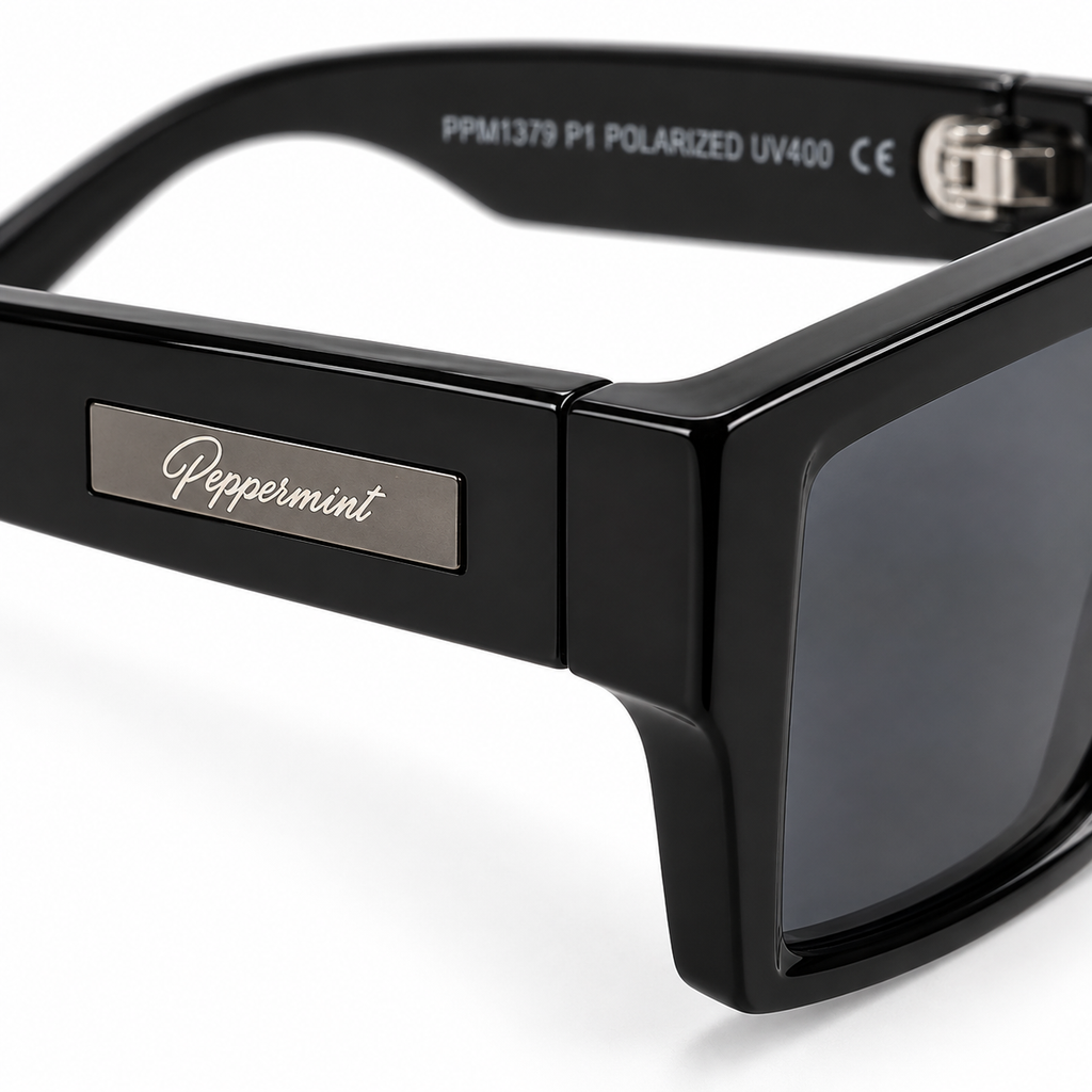 Lentes de sol Chicago Full Black polarizados UV400 Peppermint – foto 5