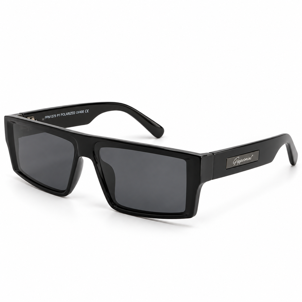 Lentes de sol Chicago Full Black polarizados UV400 Peppermint