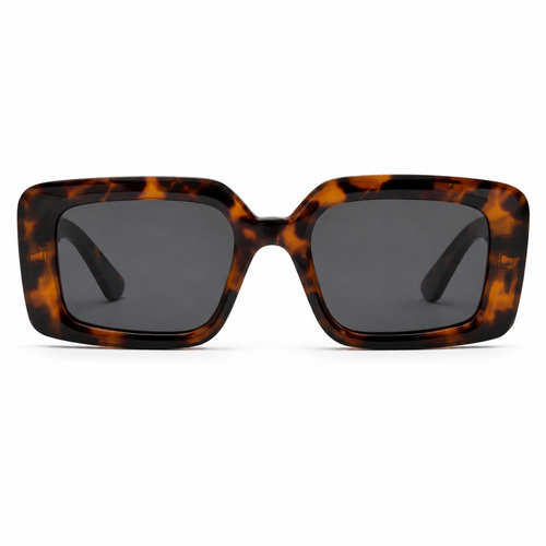 Lentes de Sol Polarizados UV400 Rectangular Alargado Carey Peppermint