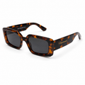 Lentes de Sol Polarizados UV400 Rectangular Alargado Carey Peppermint