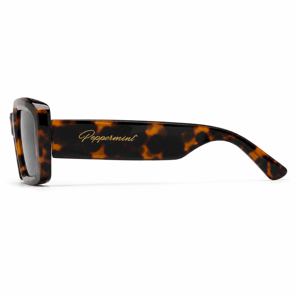 Lentes de Sol Polarizados UV400 Rectangular Alargado Carey Peppermint