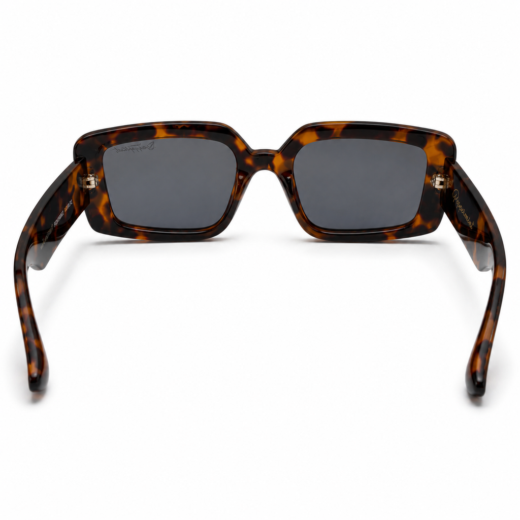 Lentes de Sol Polarizados UV400 Rectangular Alargado Carey Peppermint