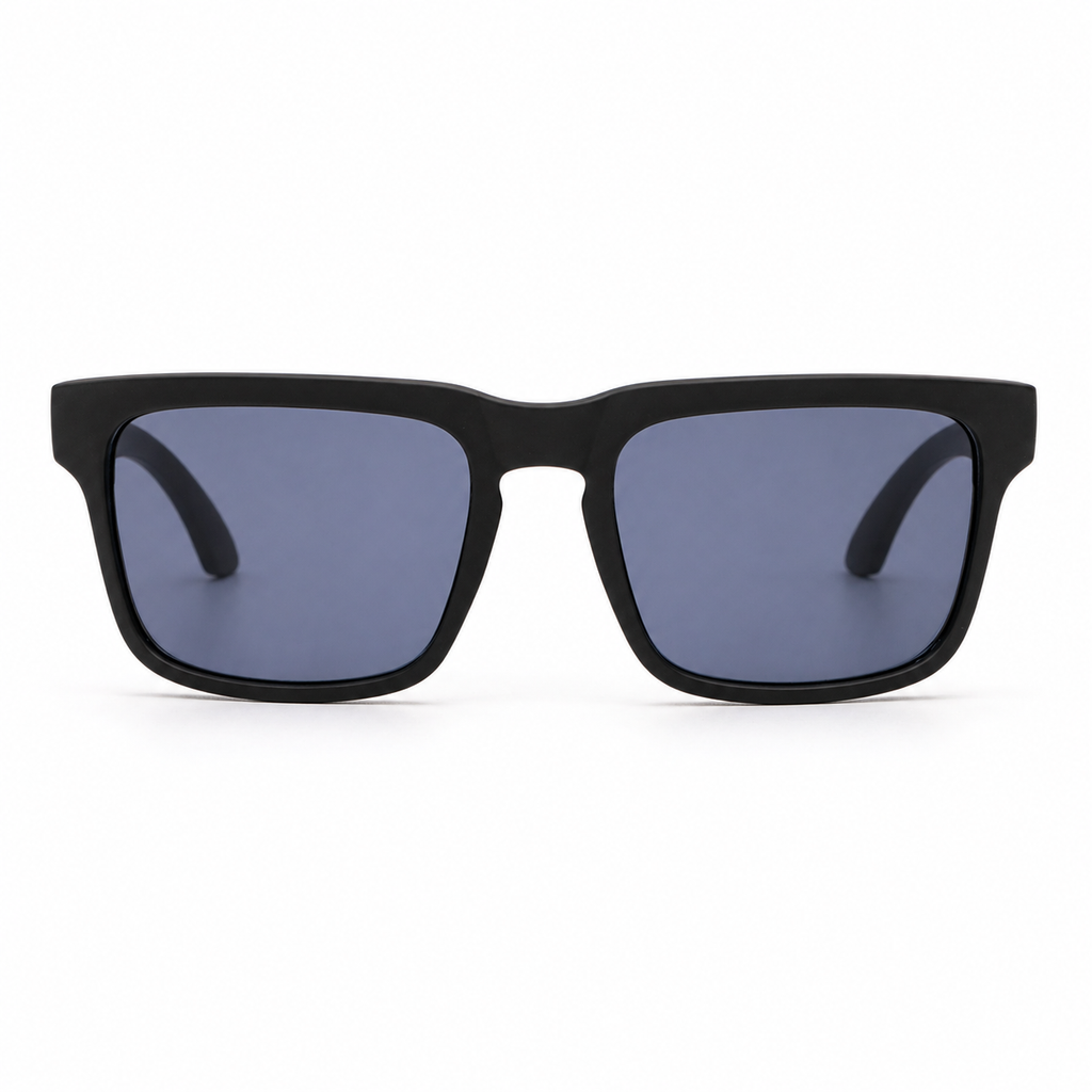 Lentes de Sol UV400 Rectangular Full Black Hombre Peppermint