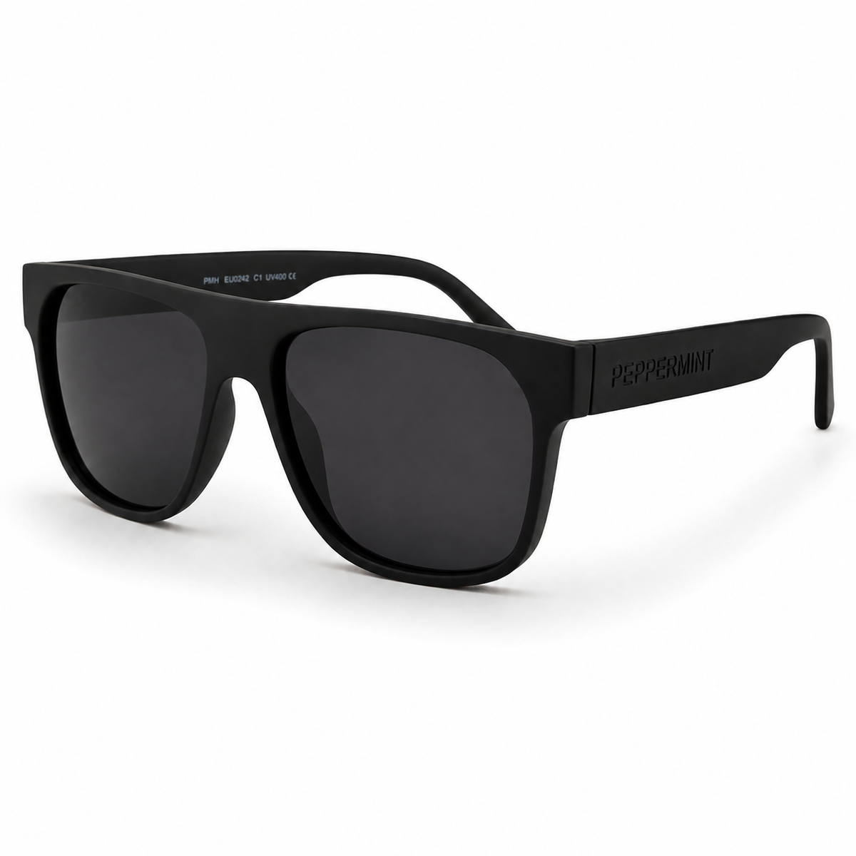 Anteojo de Sol UV400 Marco Recto Negro Mate