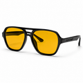 Lentes de Sol Polarizados UV400 Doble Puente Transparente Cristal Amarillo Peppermint