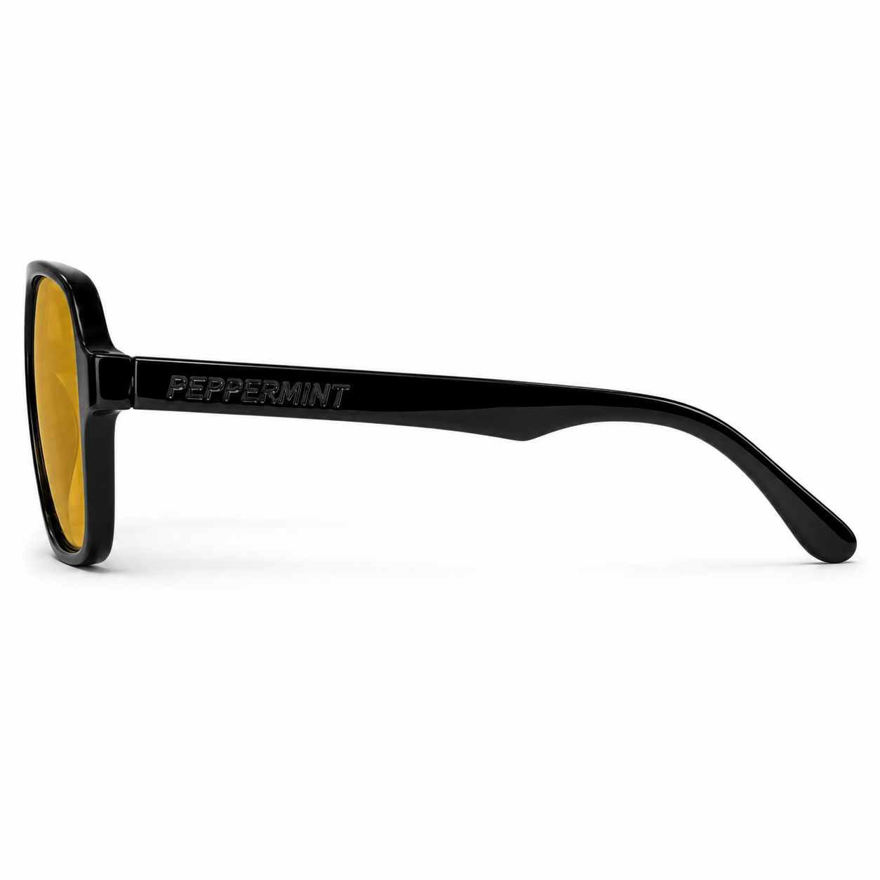 Lentes de Sol Polarizados UV400 Doble Puente Transparente Cristal Amarillo Peppermint