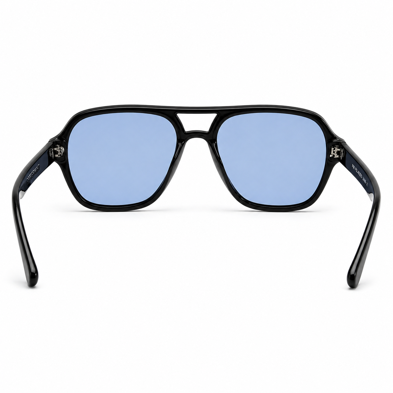 Lentes de Sol Polarizados UV400 Doble Puente Transparente Espejo Azul Peppermint
