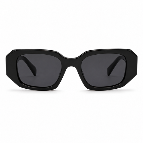 Lentes de Sol Polarizados UV400 Rectangular Alargado Negro Peppermint