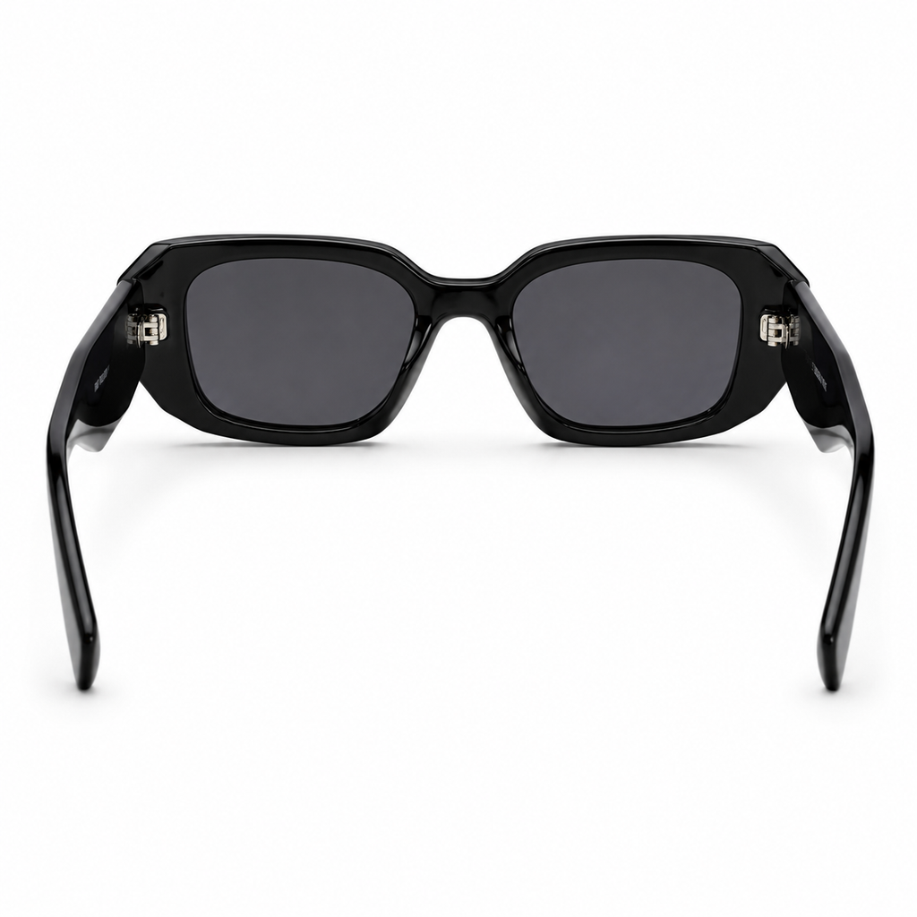 Lentes de Sol Polarizados UV400 Rectangular Alargado Negro Peppermint