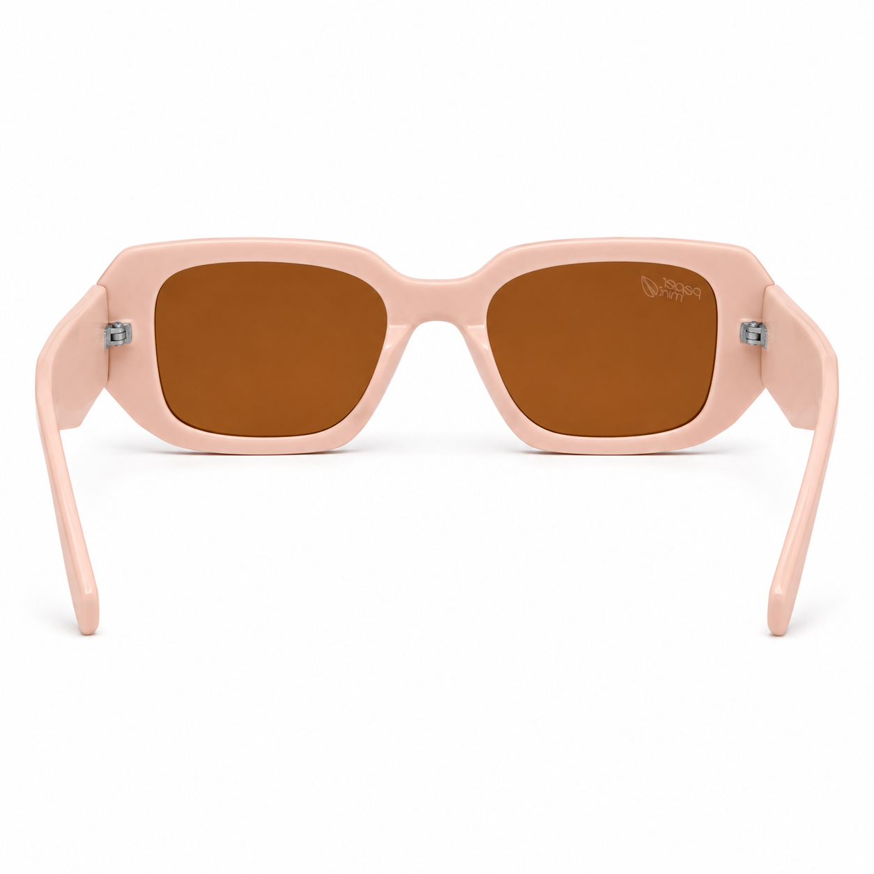 Lentes de Sol Polarizados UV400 Rectangular Alargado Nude Cristal Café Peppermint