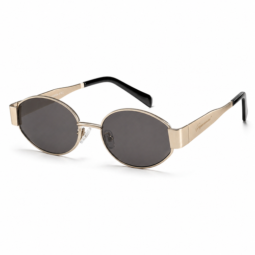 Lentes de sol hexagonales plateados Peppermint con protección UV400