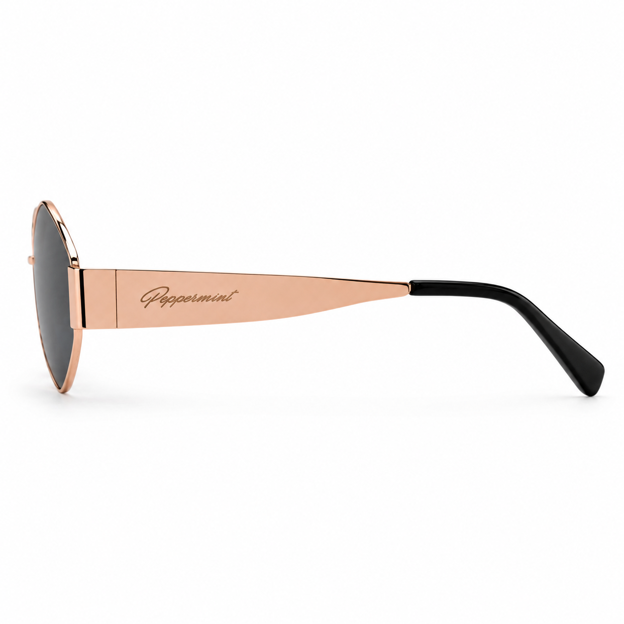 Lentes de Sol Polarizado UV400 Hexagonal Dorado Metálico Peppermint