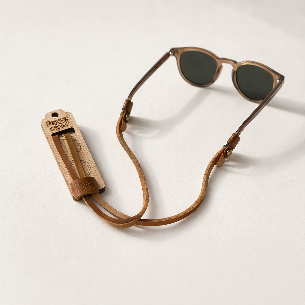 Strap cuero natural Peppermint longitud completa